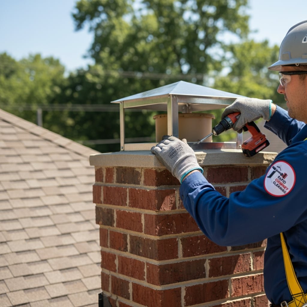 Houston Chimney Cap Installation